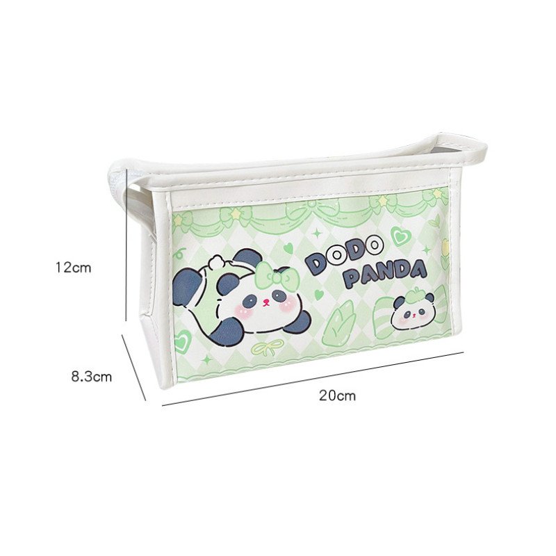 BOBO family cartoon pencil bag student cute stationery bag large capacity stationery storage bag panda pencil bag pencil case