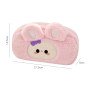 Original cartoon plush pencil bag cute student large capacity stationery bag ins stationery box portable pencil storage bag