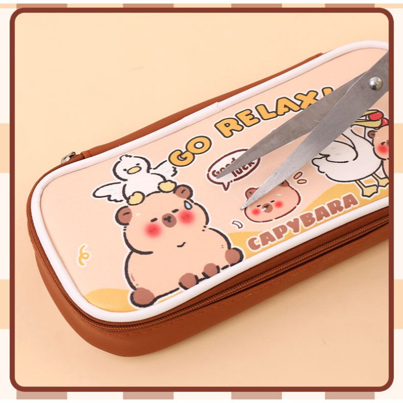 Pencil bag cute large capacity stationery bag cartoon capybara primary school student pencil bag stationery
storage bag