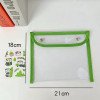 Simple large-capacity pencil bag, creative transparent stationery bag, multi-functional waterproof cosmetic storage bag 
Carry snap bag