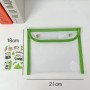 Simple large-capacity pencil bag, creative transparent stationery bag, multi-functional waterproof cosmetic storage bag 
Carry snap bag