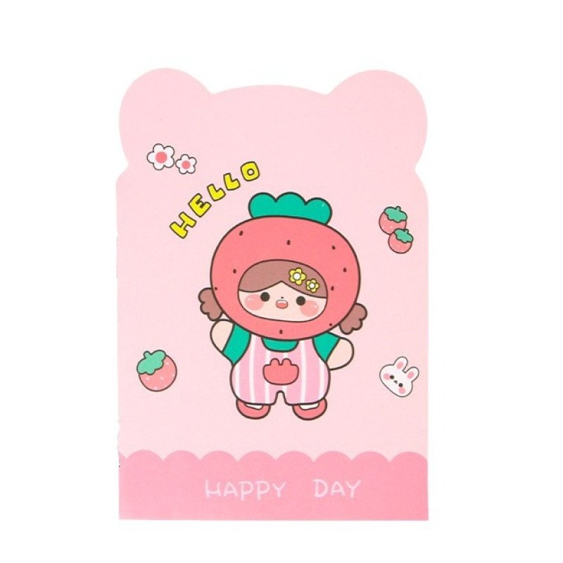 Student cute notebook, high-looking small notebook, portable small notepad, learning pocket lined notebook