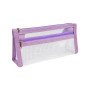 Simple mesh pencil bag student large-capacity transparent pencil case Japanese examination pencil bag stationery bag multi-layer pencil box