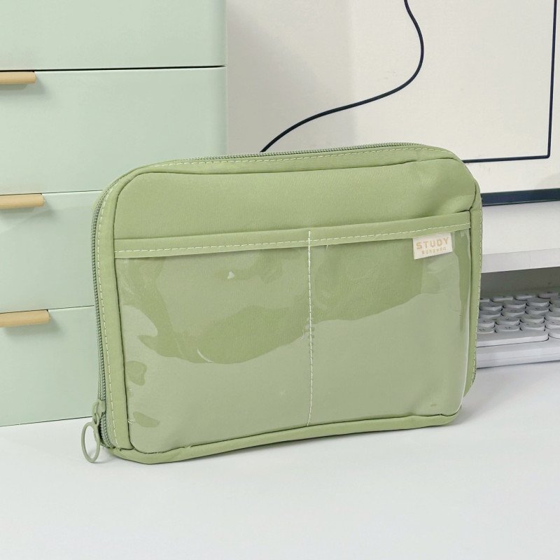 Large-capacity pencil bag high-value stationery bag junior high school girls simple multi-layer stationery box student pencil box