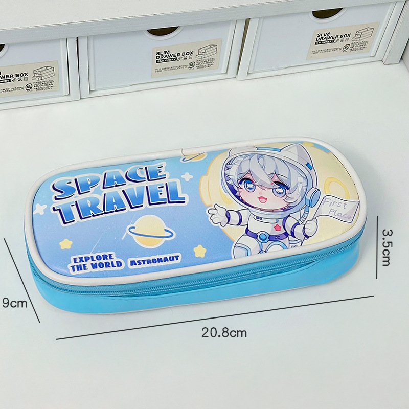 Cartoon stationery bag for primary school students cartoon pencil bag cute student large capacity stationery storage bag creative 
stationery box