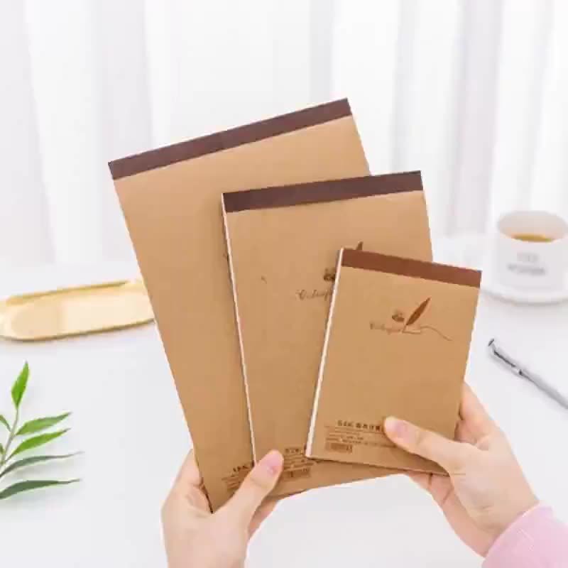 Senmu office kraft paper note pad creative stationery blank page easy to tear draft paper casual graffiti draft pad