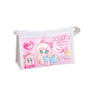 Little Pony Pencil Bag Cartoon Large Capacity Stationery Bag Student Stationery Storage Bag Elementary School Pencil Bag Pen Box