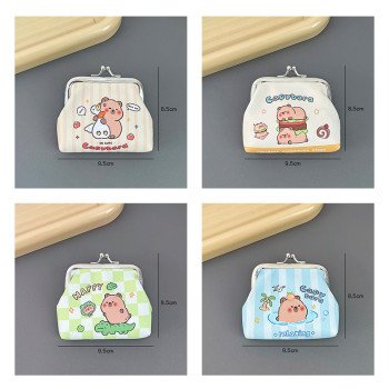 Coin Purse Cute PU Coin Bag Cartoon Mini Headphone Bag Storage Bag Portable Key 
key wire package