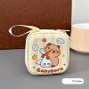 Tinplate Coin Purse Capibara Mini Coin Bag Portable Headphone Bag Cute Capybara Coin 
key bag