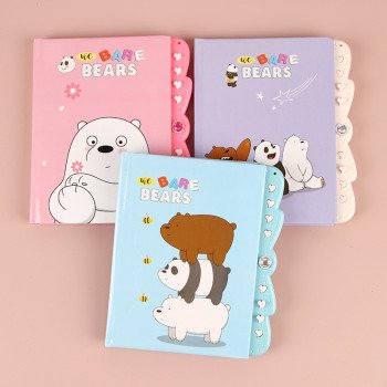 Cartoon code book for children, girly heart, cute diary with lock, student creative stationery wholesale notebook
