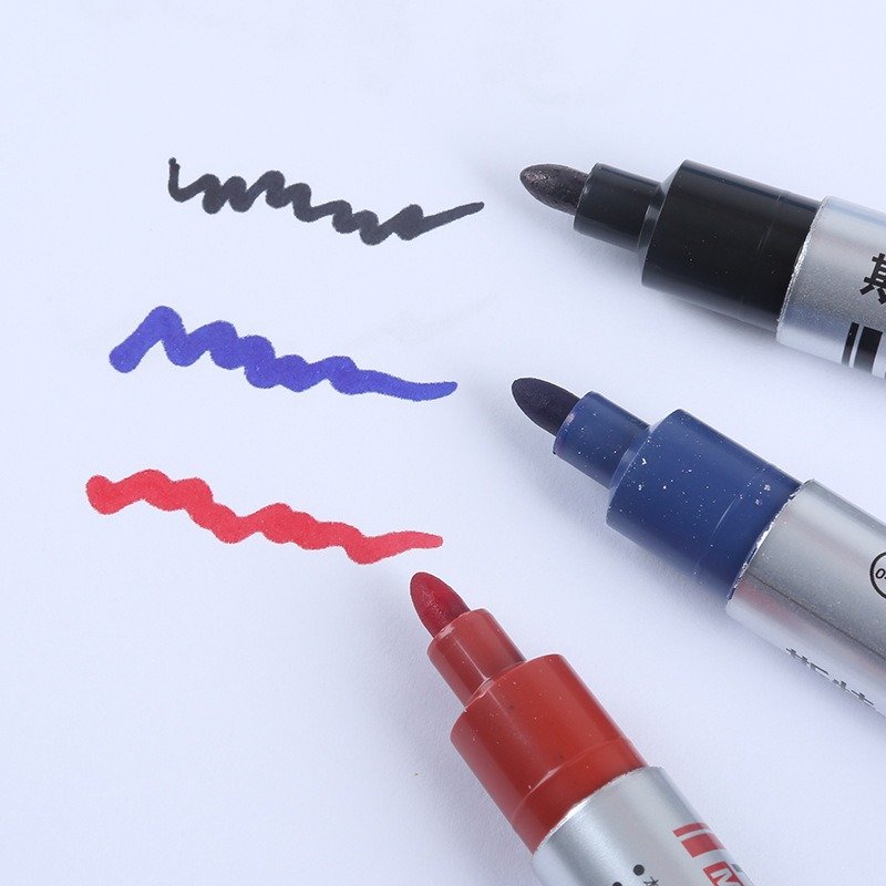 Stanton oil-based marker custom-made black large-capacity waterproof quick-drying thick marker pen office stationery