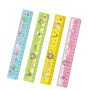 Student cartoon ruler stationery supplies children's high-looking 20cm plastic ruler with wavy line drawing