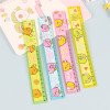 Student cartoon ruler stationery supplies children's high-looking 20cm plastic ruler with wavy line drawing