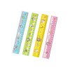 Student cartoon ruler stationery supplies children's high-looking 20cm plastic ruler with wavy line drawing
