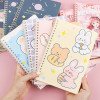 Creative cartoon A5 coil notebook, high-looking student thickened horizontal line notebook, loose-leaf notepad, notebook notebook