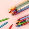 Children's non-dirty hand plastic crayon 12/24/36 color tube painting graffiti color pen oil pastel stationery
