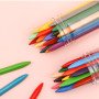 Children's non-dirty hand plastic crayon 12/24/36 color tube painting graffiti color pen oil pastel stationery