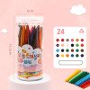 Children's non-dirty hand plastic crayon 12/24/36 color tube painting graffiti color pen oil pastel stationery
