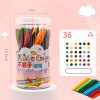 Children's non-dirty hand plastic crayon 12/24/36 color tube painting graffiti color pen oil pastel stationery
