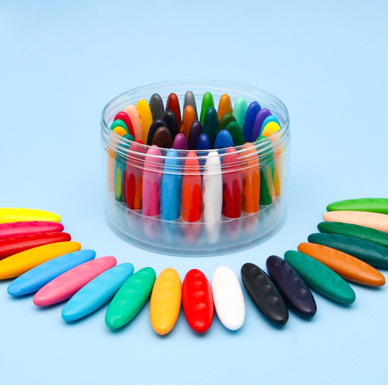 Children's colorful plastic crayons do not dirty hands 12/24/36 color primary school students painting graffiti oil pastels boxed crayons