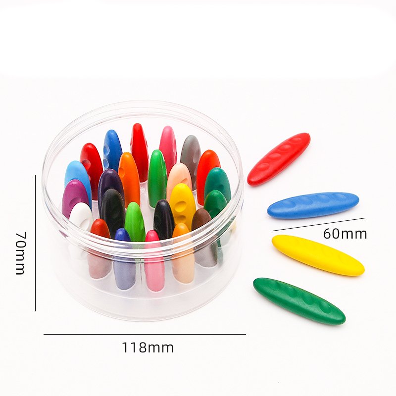 Children's colorful plastic crayons do not dirty hands 12/24/36 color primary school students painting graffiti oil pastels boxed crayons