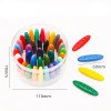 Children's colorful plastic crayons do not dirty hands 12/24/36 color primary school students painting graffiti oil pastels boxed crayons