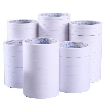 Office supplies double-sided tape strong adhesive ultra-thin double-sided tape packaging sealing two-sided tape 12 meters stationery tape wholesale