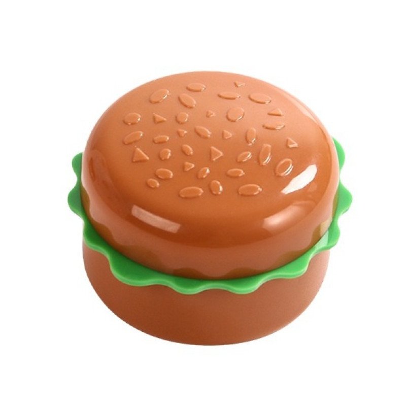 Creative simulation hamburger shape pencil sharpener double hole cartoon manual pencil sharpener special prize stationery for primary school students