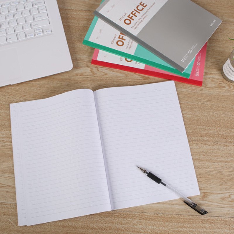 Office stationery B5 notebook color large soft surface copy meeting minutes thick notebook student lined book soft copy