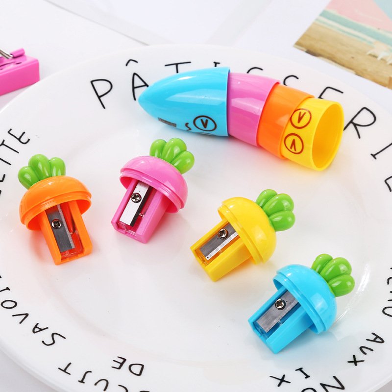 Creative stationery student cartoon cute radish pencil sharpener pencil sharpener children's small gift