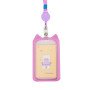 Cute silicone card holder for students, cartoon bus meal card protective cover, high-looking lanyard, transparent campus card wholesale