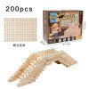Wooden children's early education little construction master's ever-changing scenes to build creative assembly construction building blocks educational toys