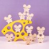 Children's early education mouse cheese stacking high battle balance hand-eye coordination fun stacking blocks educational toy