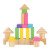 Children's building block toys baby 1-2 years old educational baby 3-6 years old enlightenment girl boy wooden toys wholesale