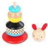 Little rabbit layer by layer to exercise fine motor concentration and tumbler Jenga baby set column toy 1-3 years old