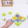 Three-dimensional cube space thinking training block building blocks graphics mathematics logic children's educational toys for large classes