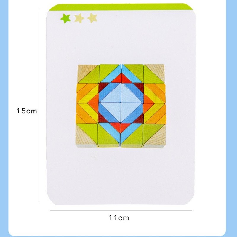 Three-dimensional cube space thinking training block building blocks graphics mathematics logic children's educational toys for large classes