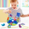 Infants and young children bead threading rope educational brain building blocks toys 3 baby early education 2-year-old boys and girls