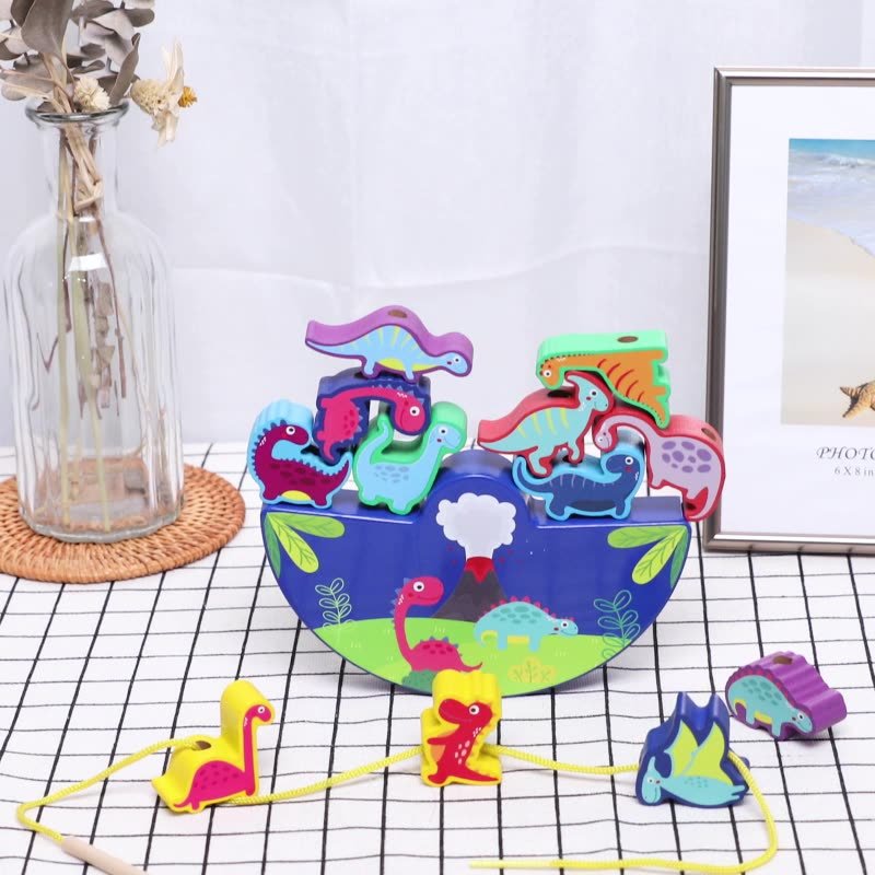 Infants and young children bead threading rope educational brain building blocks toys 3 baby early education 2-year-old boys and girls