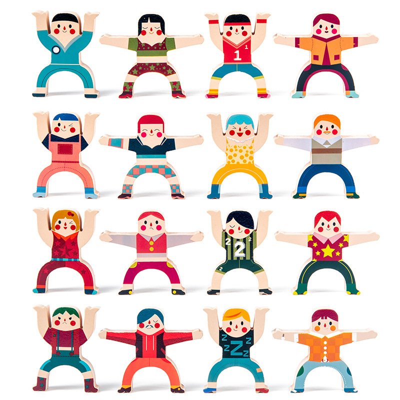 Jenga building blocks children's toys boys and girls puzzle early education intelligence parent-child brain powerhouse balance stack high