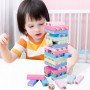 Jenga layer upon layer high push building block tower children's educational toy 4-6 years old parent-child building blocks