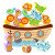 Animal Balance Boat Kindergarten Area Corner Teaching Toy Children's Educational Intelligence Early Education Jenga Parent-Child Game