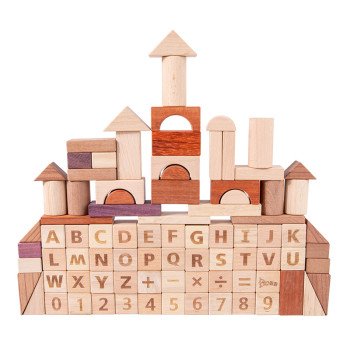 Children's building block toys for babies 1-2 years old, educational babies, 3-6 years old, enlightenment girls and boys wooden assembly toys