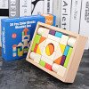 Children's building block toys for babies 1-2 years old, educational babies, 3-6 years old, enlightenment girls and boys wooden assembly toys