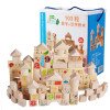 Wooden Factory Direct Sales Children's Educational Early Education Toys 103 Building Blocks Bucket Building Blocks