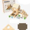 Mortise and tenon building blocks to build a little architect's house, assembling a cabin, children's educational toys, parent-child early education toys and gifts