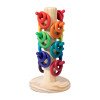 Rainbow building blocks, music tree, ring, ring, inserting building blocks, color classification matching, children's educational early education toys