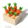 Children's radish pulling toy baby early education enlightenment building blocks boys and girls cognitive training assembly assembly sensory teaching aids