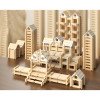 Children's early education Luban mortise and tenon structure educational building block house creative space construction building hands-on wooden toys