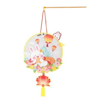 New Mid-Autumn Festival lantern diy children's handmade materials rabbit lantern wholesale kindergarten portable pendulum 
stall small gifts